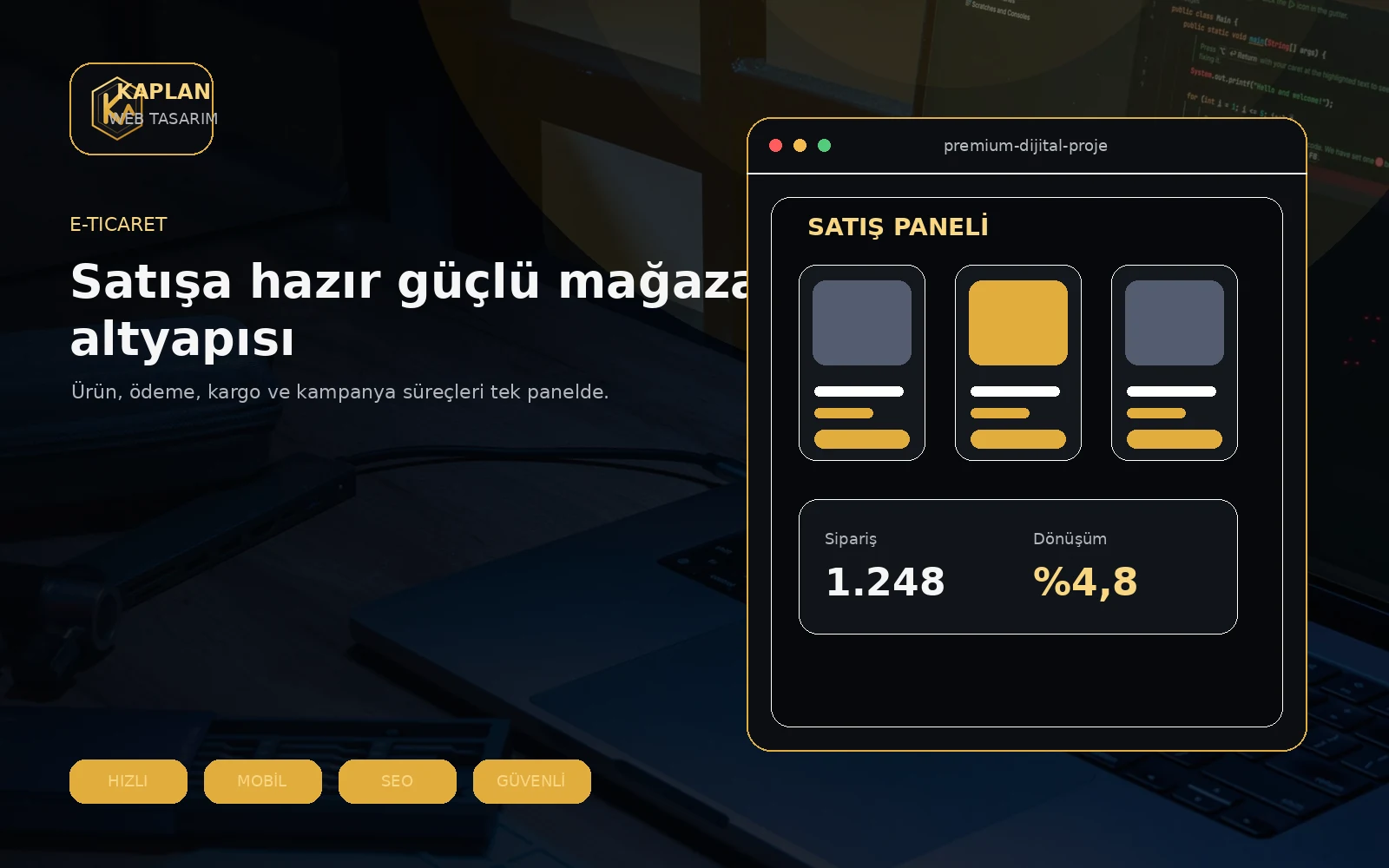 E-Ticaret Sitesi hizmet görseli